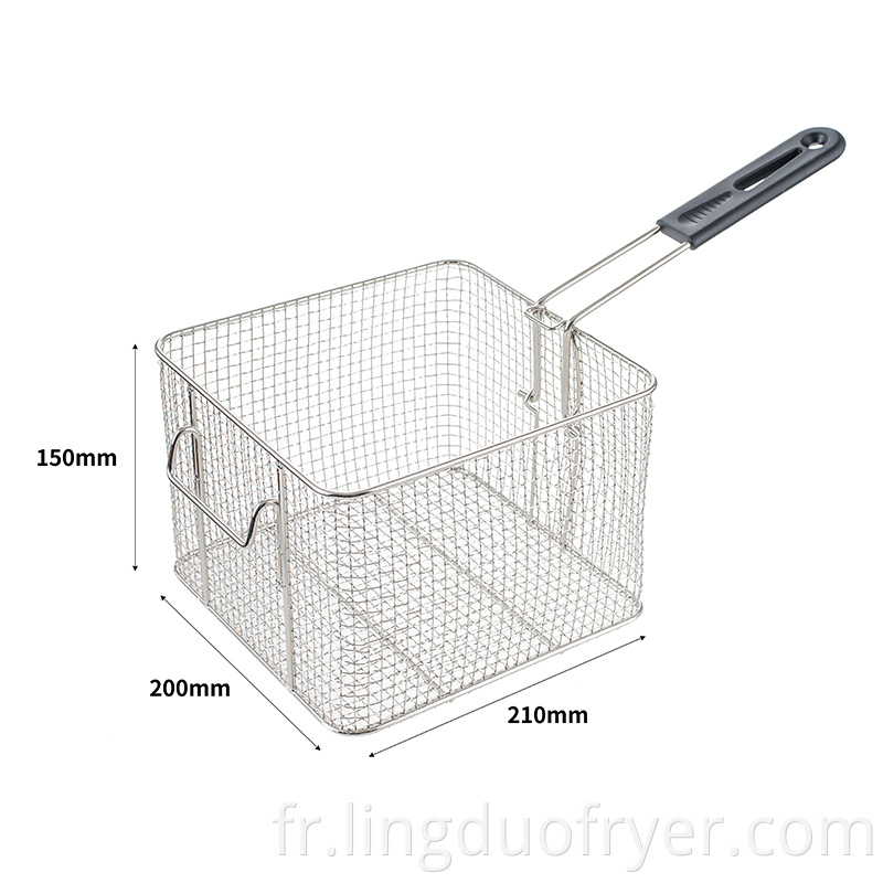 8 L electric fryer basket